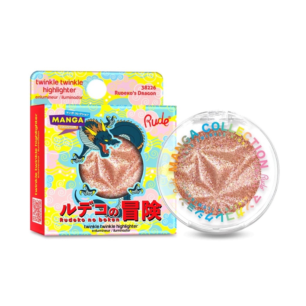 NEW Rude Cosmetics Twinkle Twinkle Highlighter Manga Collection Rudeko’s Dragon